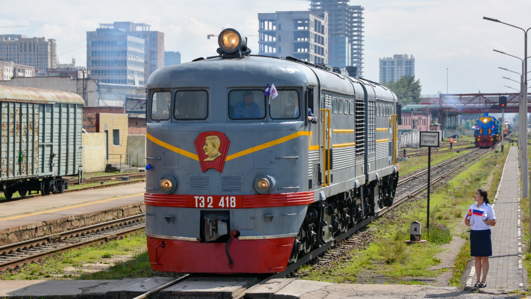 【蒙铁】蒙古铁路75周年庆典——火车"大阅兵"