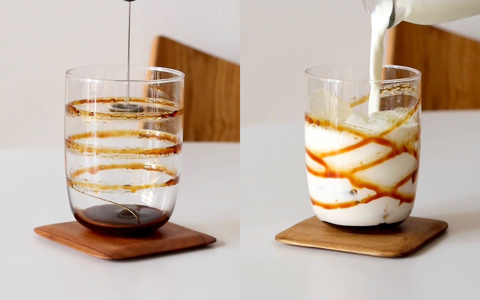 home cafe | 焦糖冰拿铁75159.9的奶泡器还能有这个妙用95