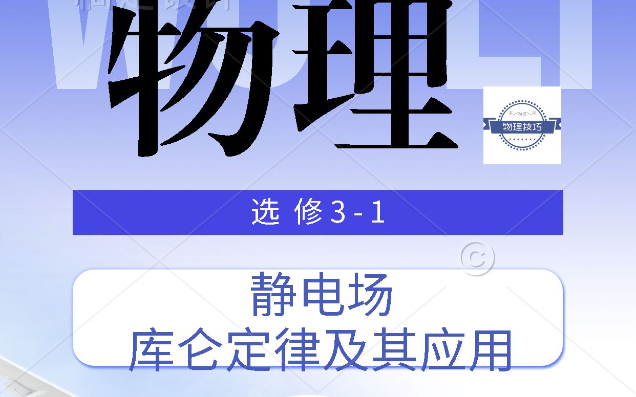 【静电场】——库仑定律及其应用哔哩哔哩bilibili