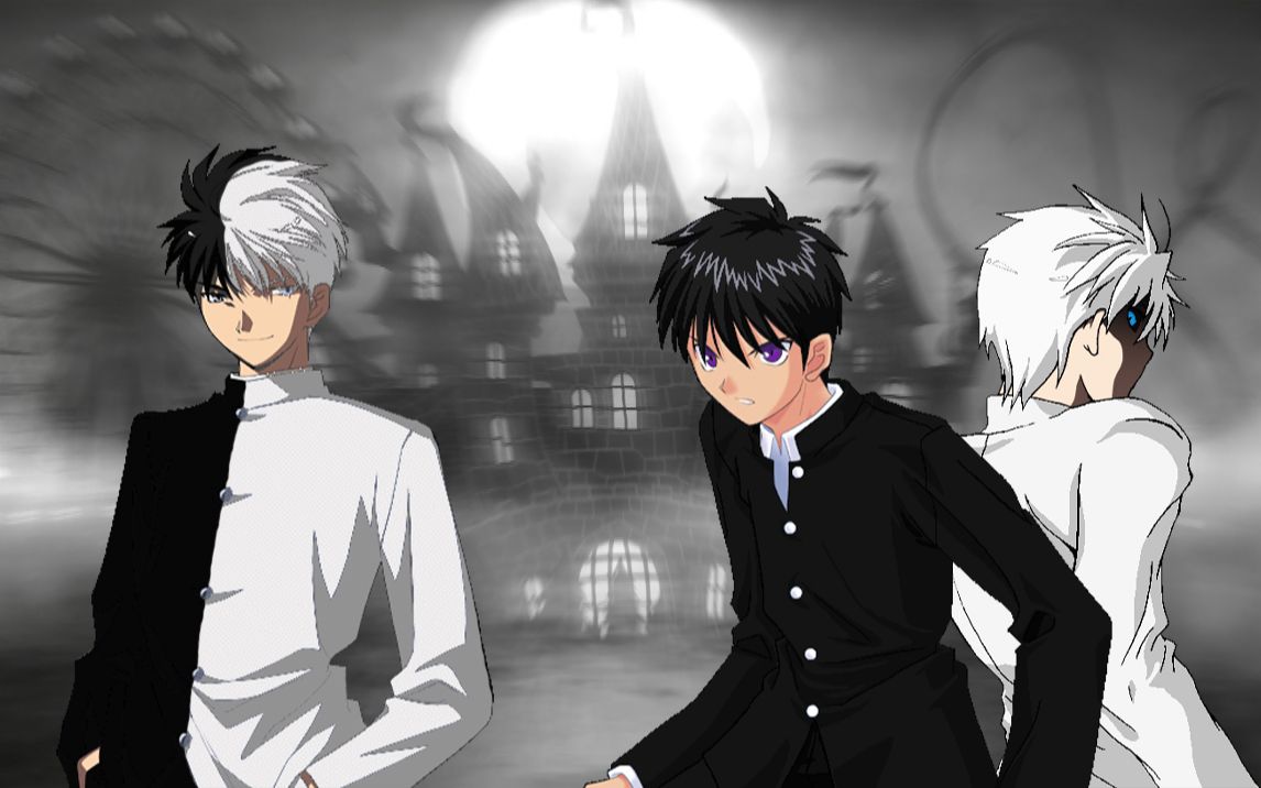 [mugen]黑白七夜 vs 白幻七夜&黑之噩梦_哔哩哔哩_bilibili