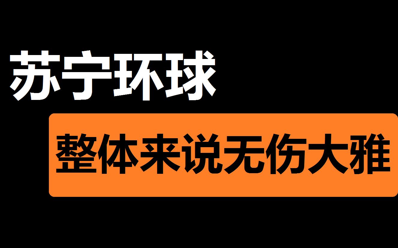 【苏宁环球】整体来说还是不错的哔哩哔哩bilibili