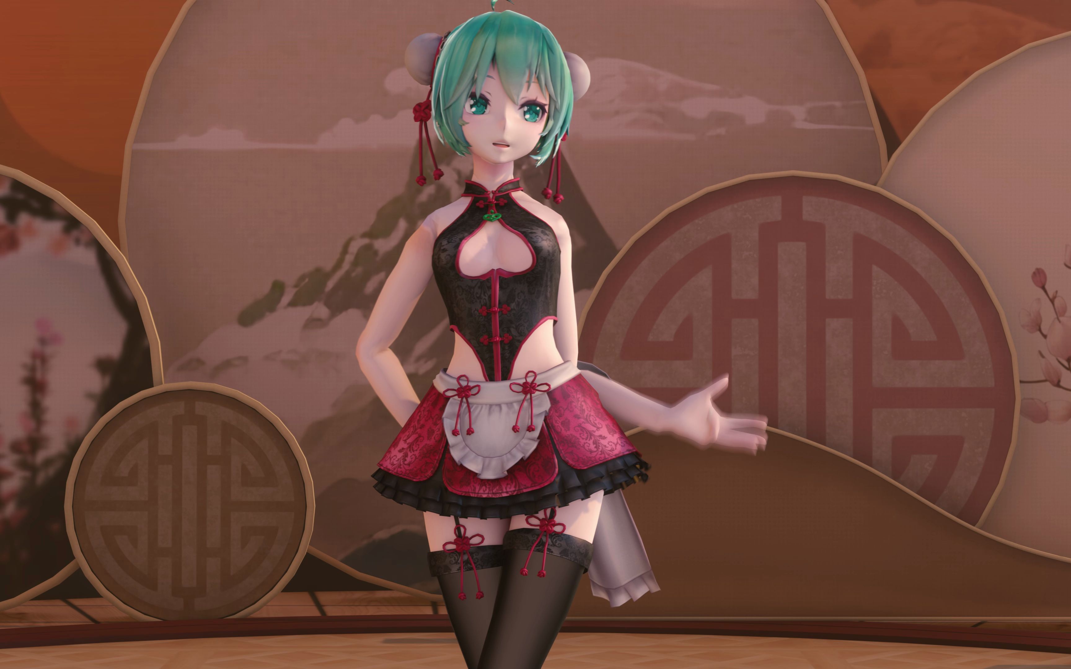 [图]【Blender/MMD】弹指醉 4K 中国风 初音ミク