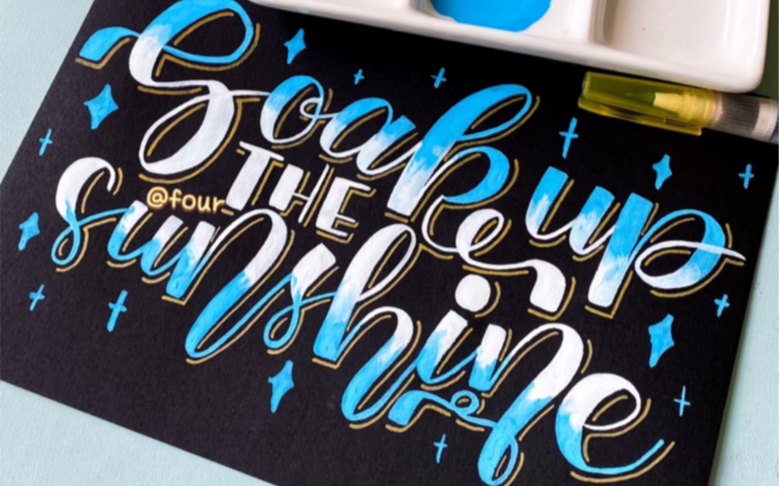 brushletter花体英文