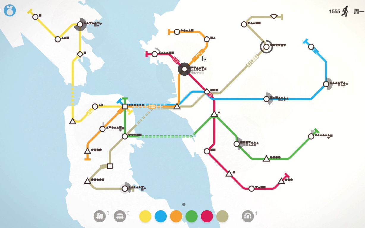 迷你地铁/minimetro:旧金山挑战-第九周
