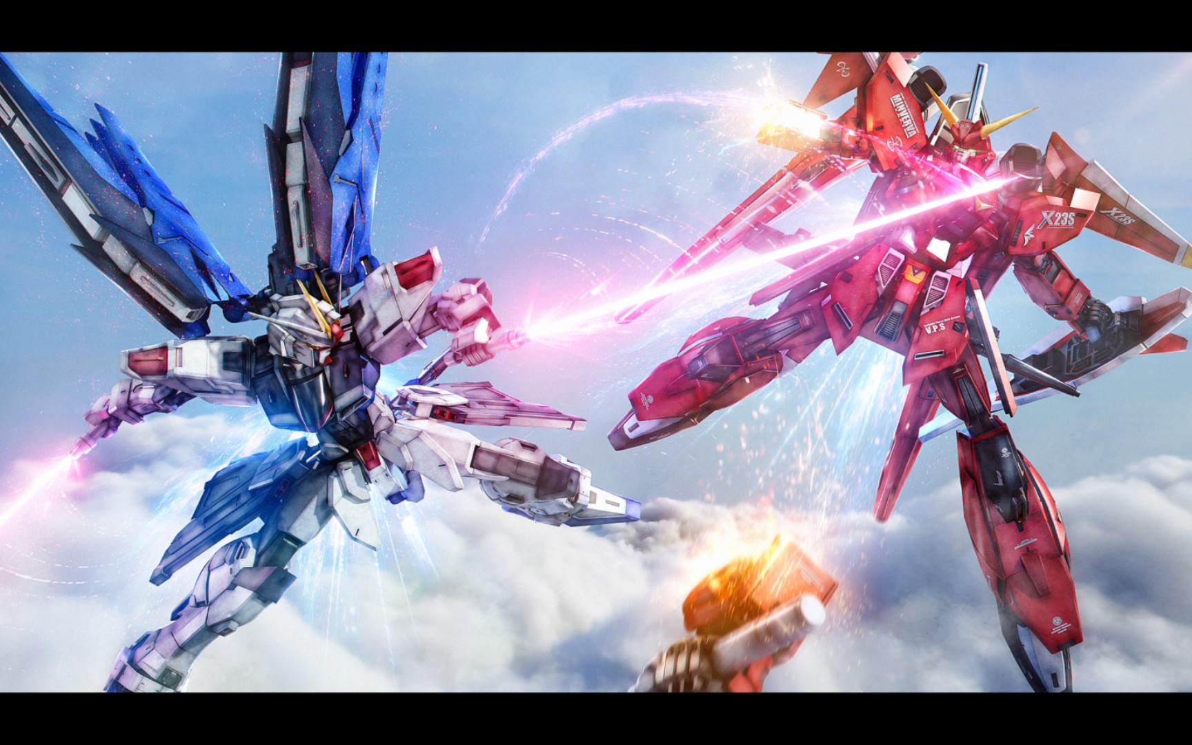 热爱与信仰的萌新终于把seed系列四大天王的高达齐全了