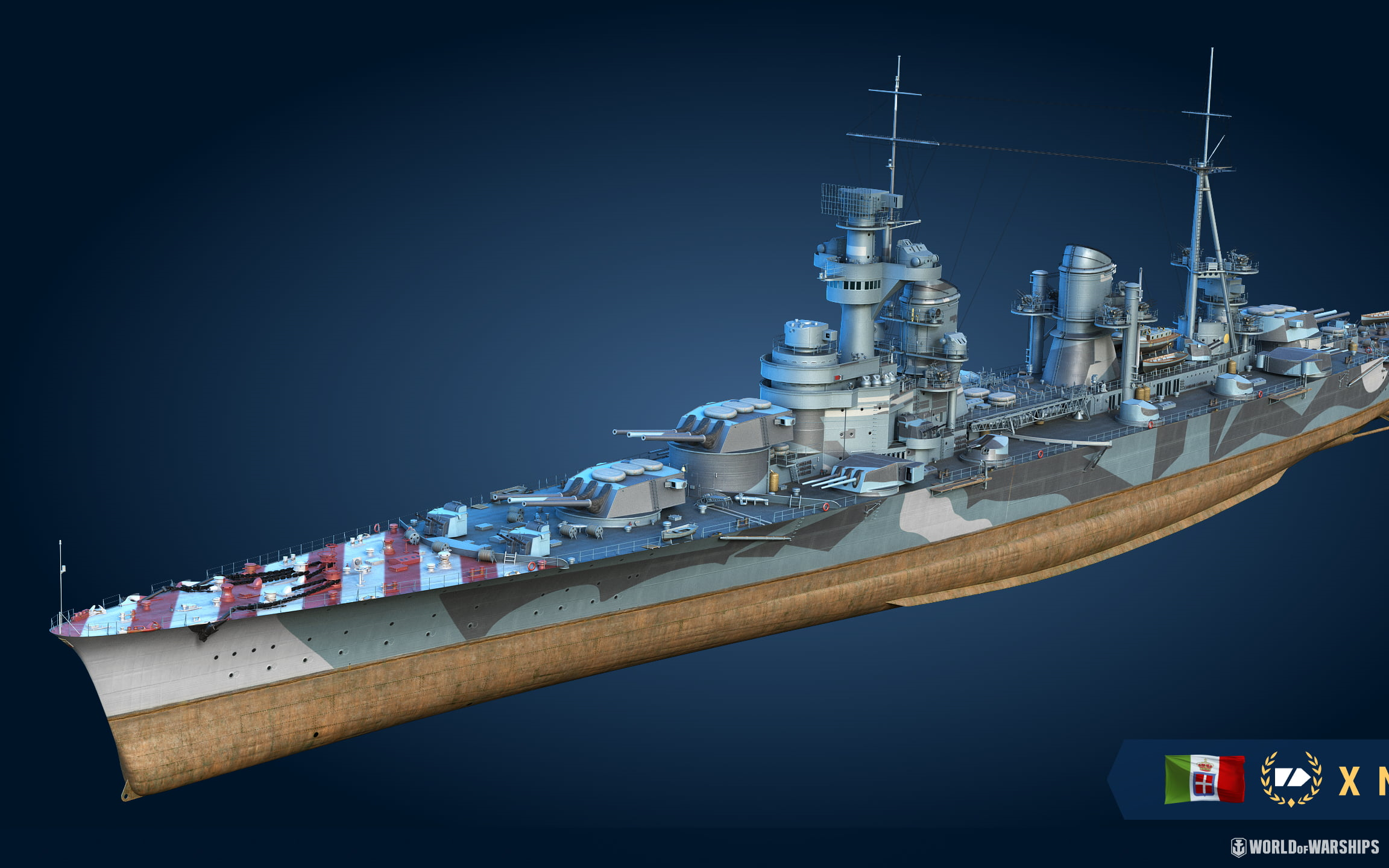 墨师傅意大利特种巡洋舰10级worldofwarships那不勒斯