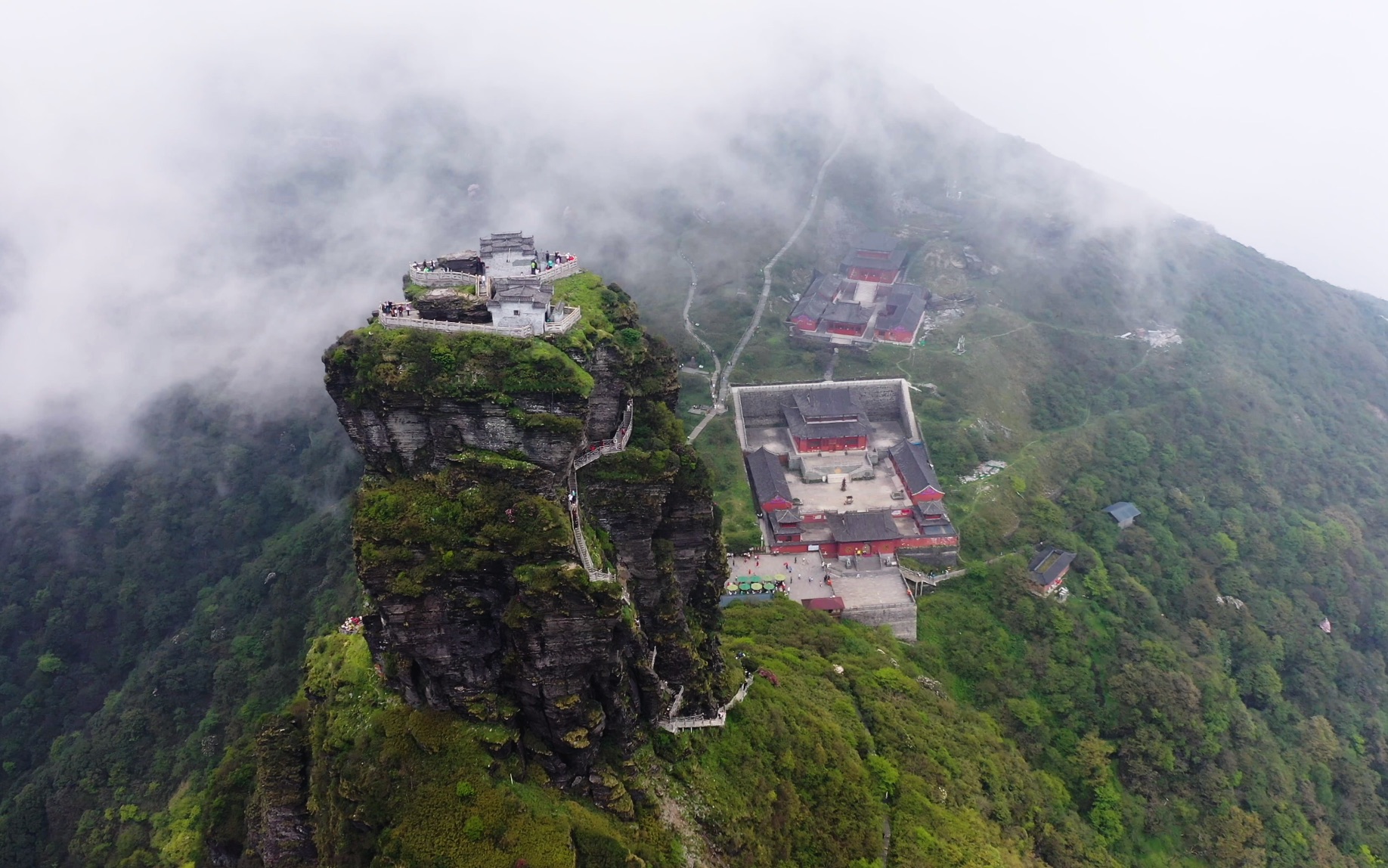 活动  4k航拍梵净山,空中视角看看贵州梵净山到底多难爬