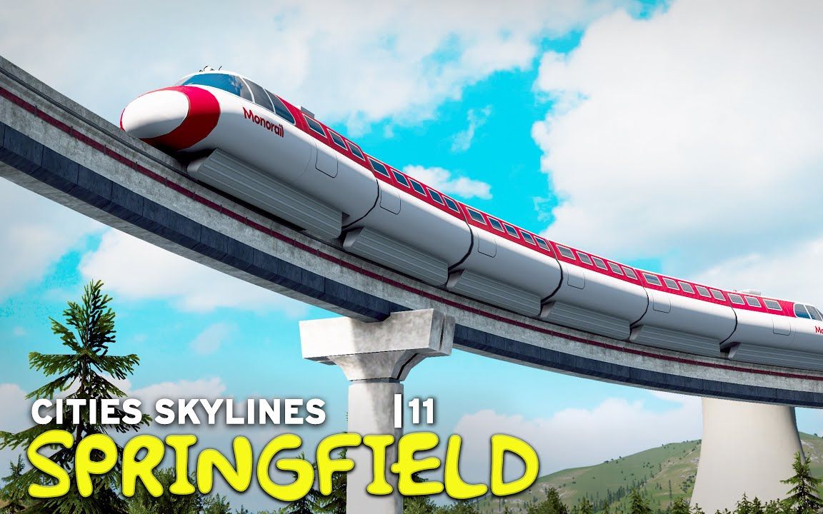 春田第十一集单轨都市天际线springfieldmonorail