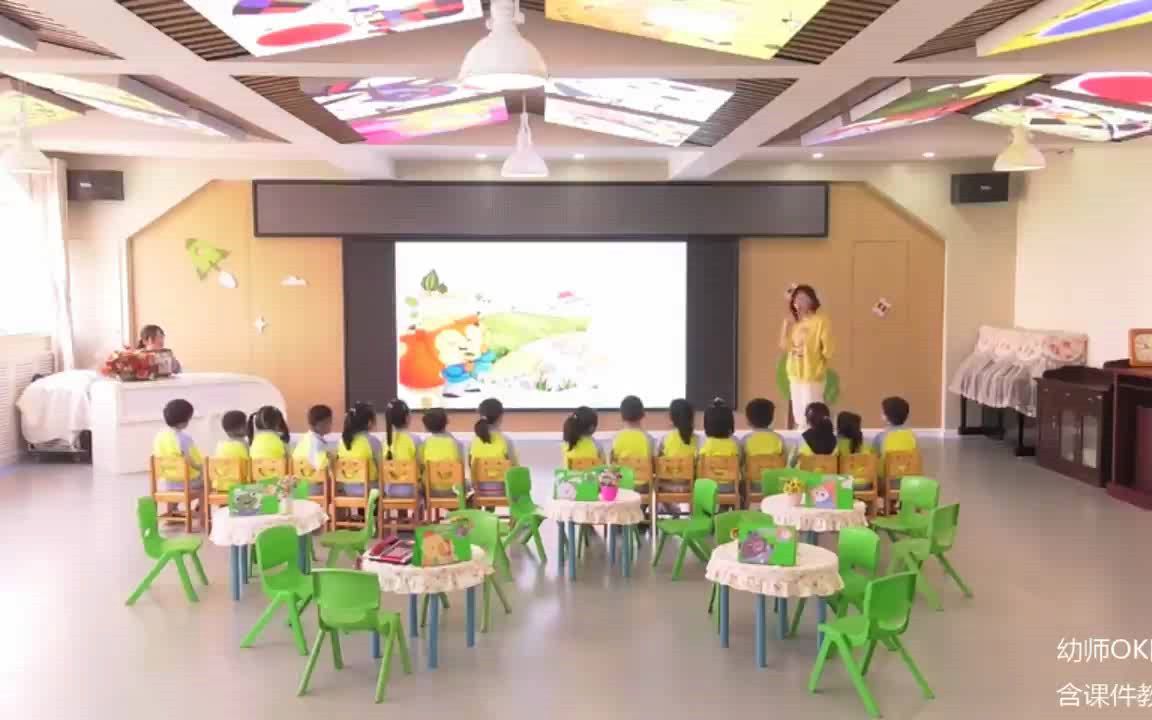 [图]新课！中班语言《春天的电话》幼师讲课教学视频 课件全套资料