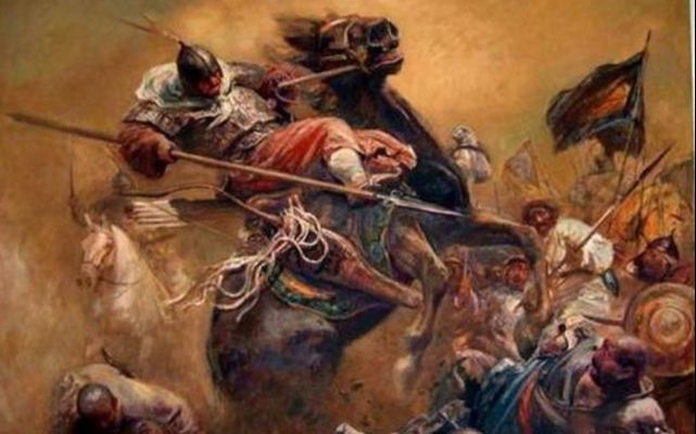 古代骑兵冲锋战斗场面(一)