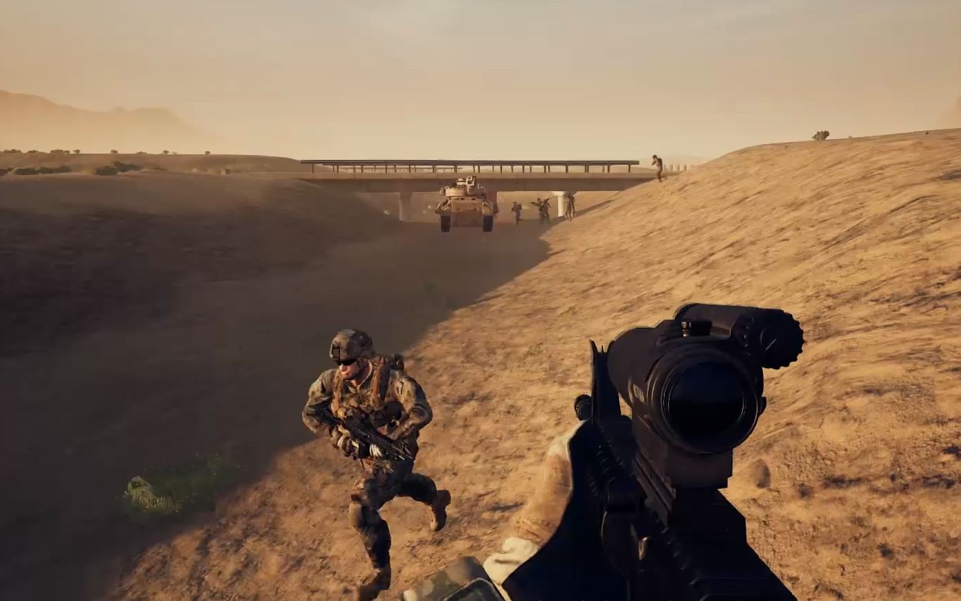 【squad】战术小队-美军视角-轻松占领无人据点,偶遇受损布莱德利 #2