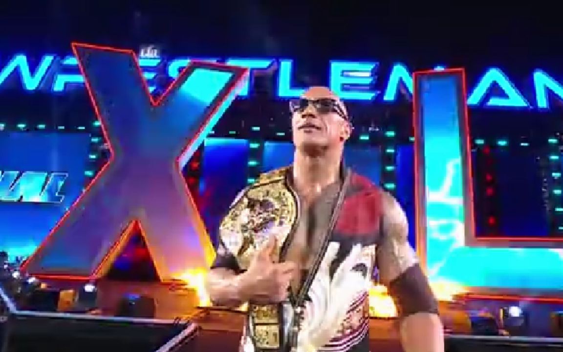 【wwe摔跤狂热大赛 day1】电压拉满!巨石强森霸气登场