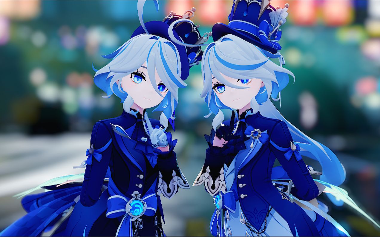 芙宁娜 blue flame