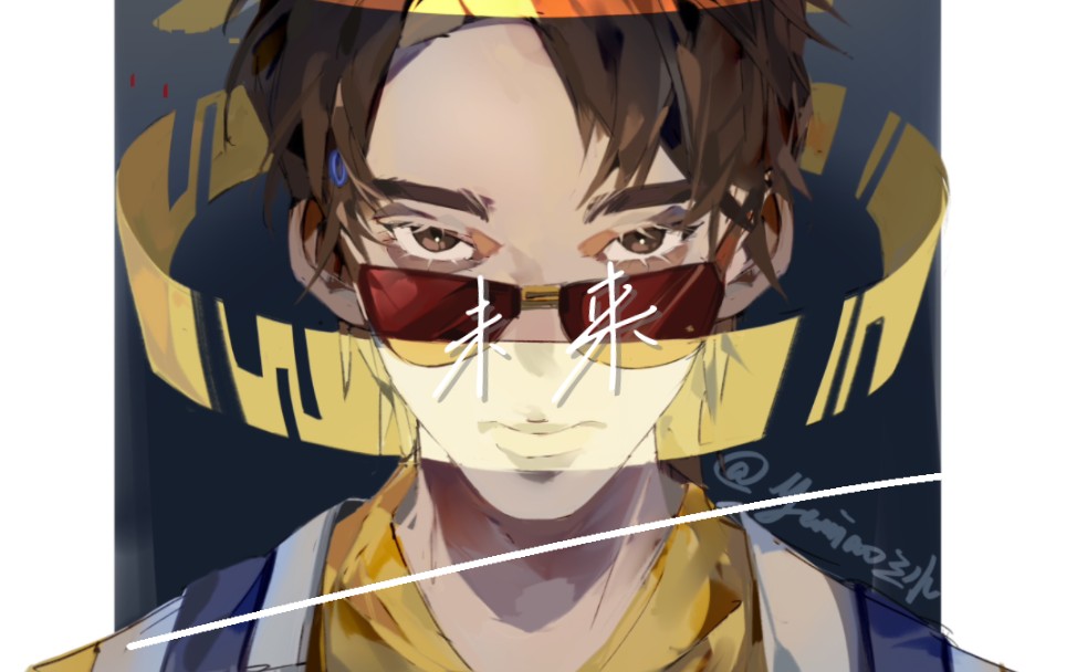 【procreate–三水】中国boy&《未来》because i am an ai