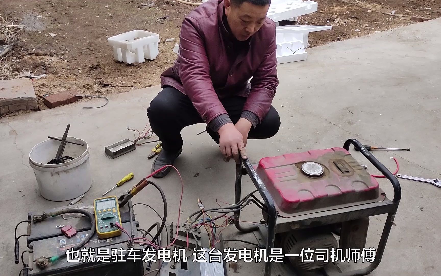 24伏驻车发电机接错电换控制器无反应吴大哥维修成功