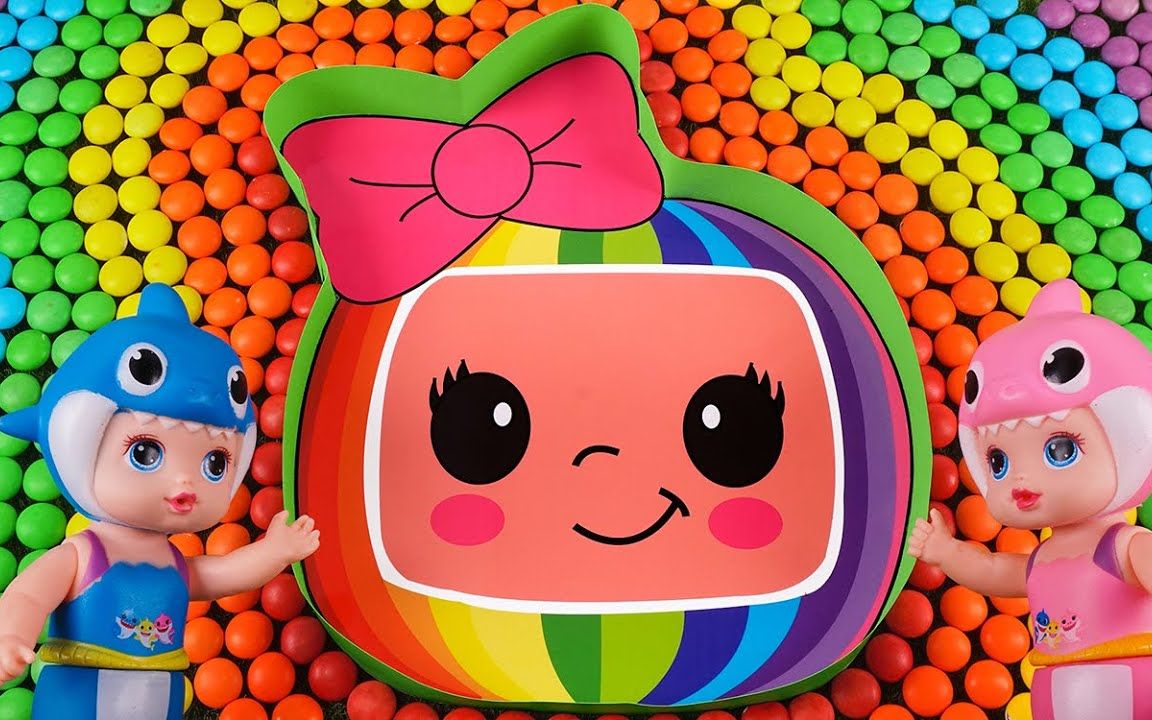 趣味卡通玩具,彩虹豆变变变,机器猫,鲨鱼宝宝,史莱姆,玉米玩具