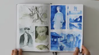 Download Video: Watercolor Sketchbook Tour （绘本欣赏）