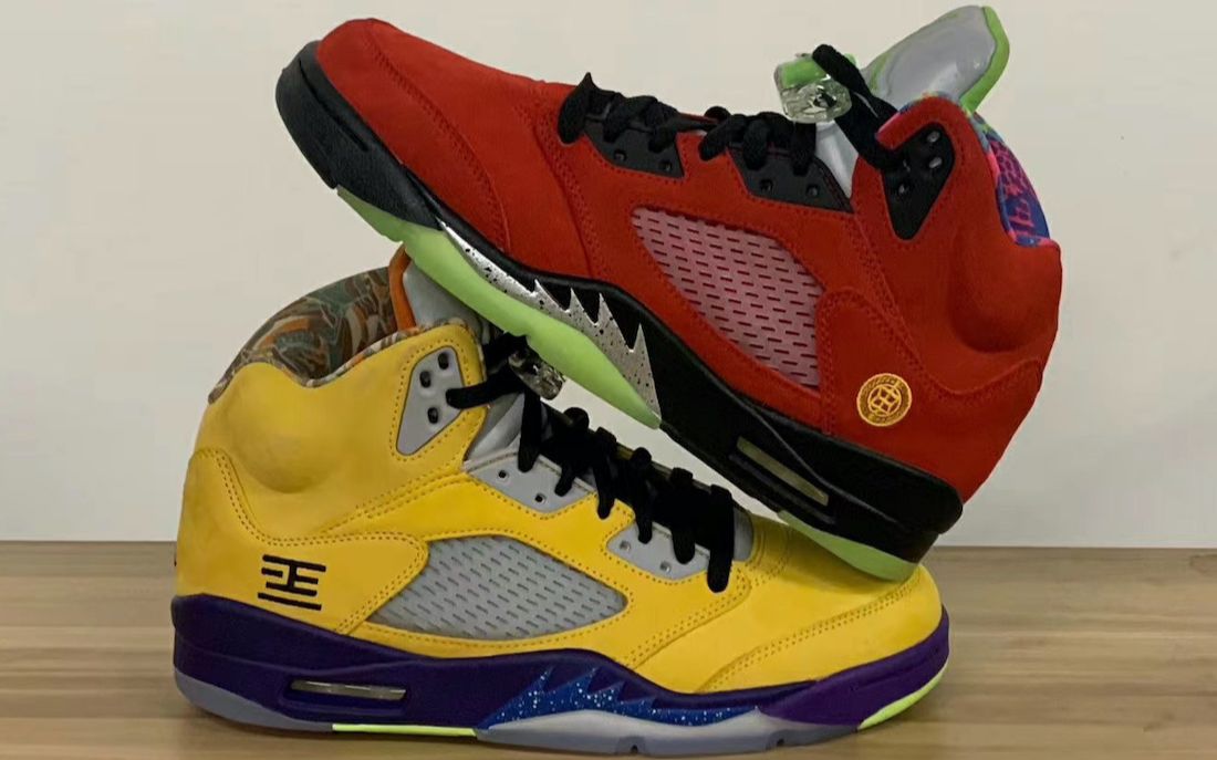 aj5whatthe红黄鸳鸯实物开箱8双鞋子集于一身虽然有点眼花缭乱但这