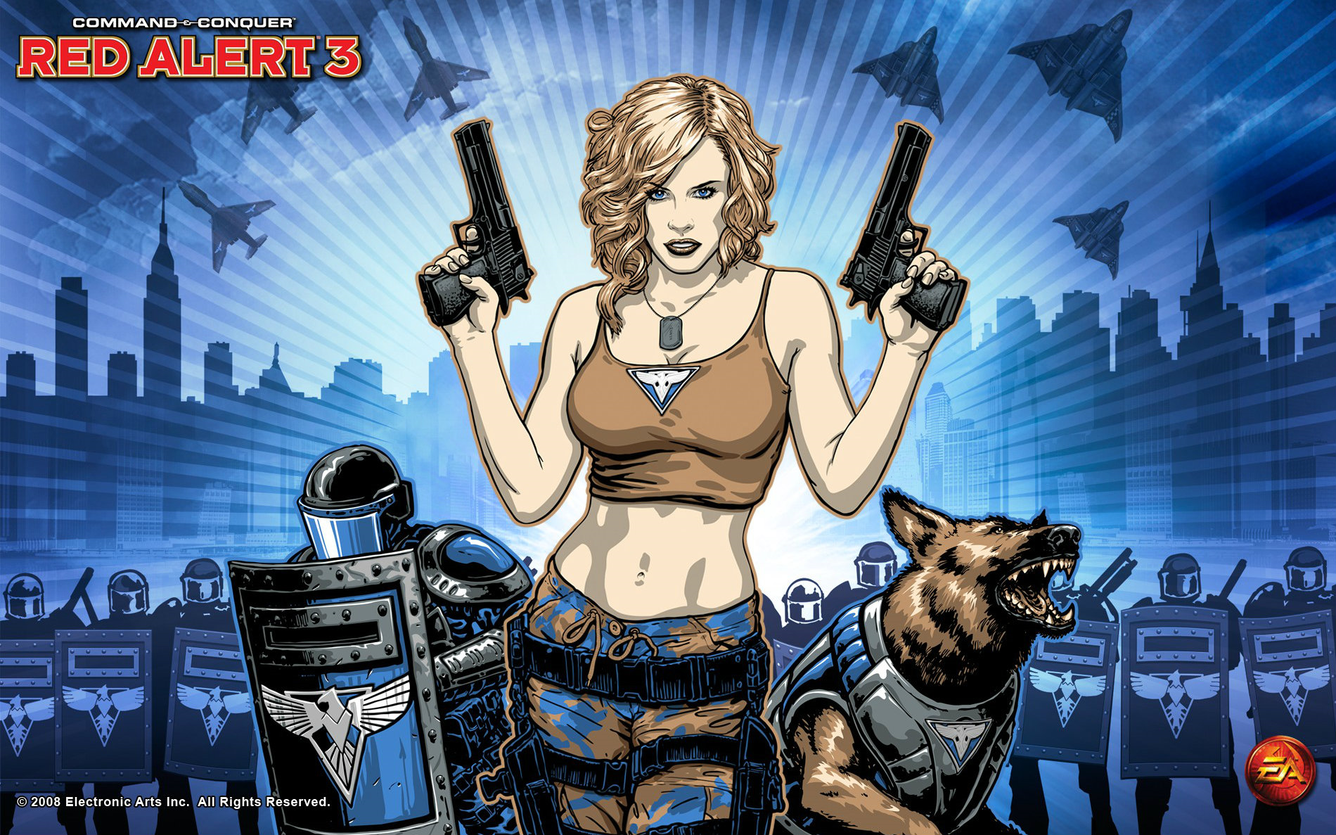 《红色警戒3》盟军困难战役全流程 包含过场