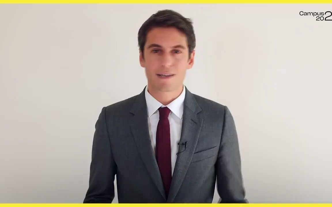 法国政府的颜值当担 gabriel attal 官方发言人