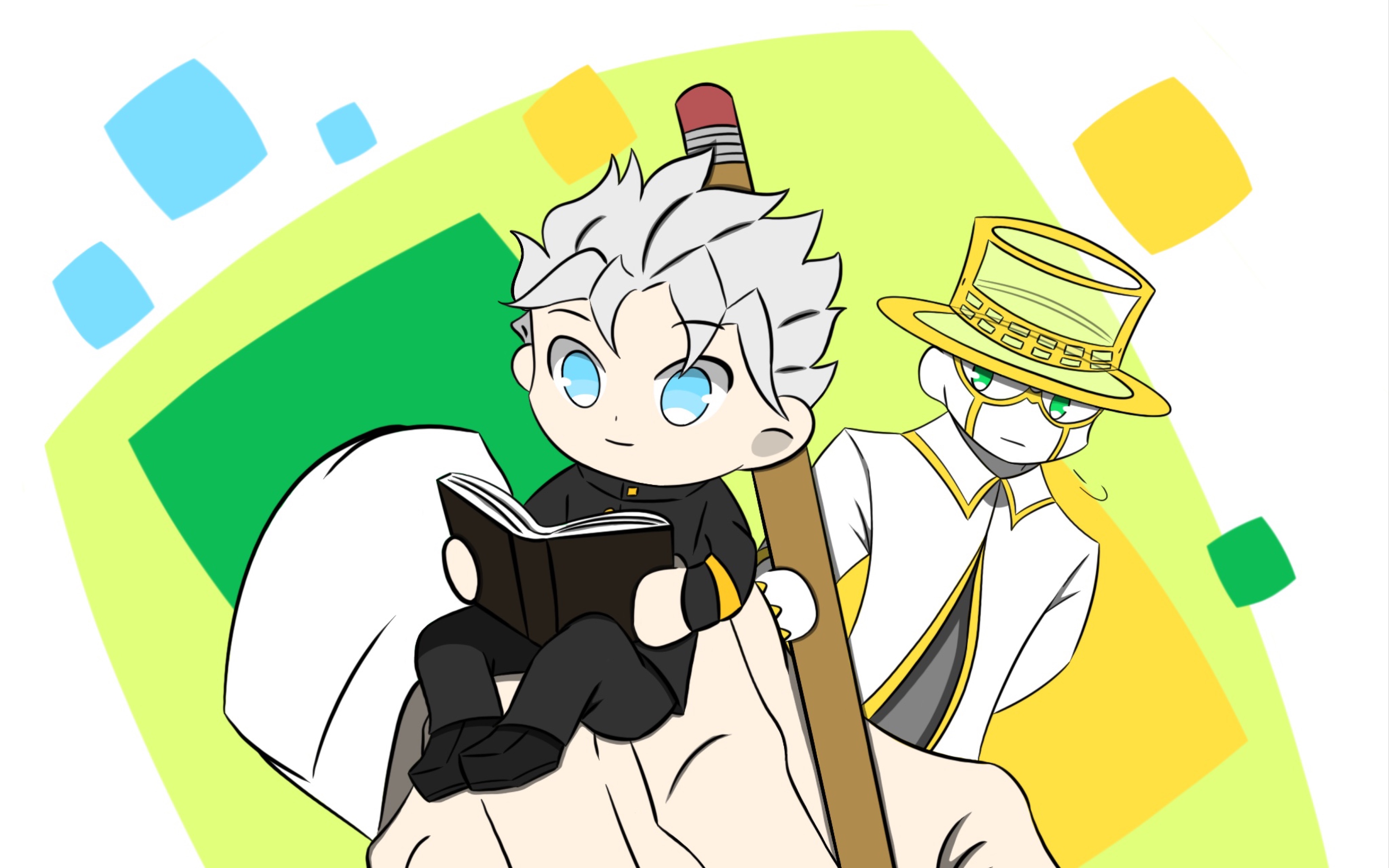 【jojo/cp向/康露】坐在露伴手上看书的康一