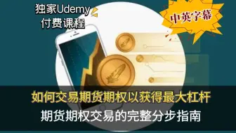 【Udemy中英字幕】期货期权交易的完整分步指南How To Trade Options On Futures For Max Leverage（中英文字幕）