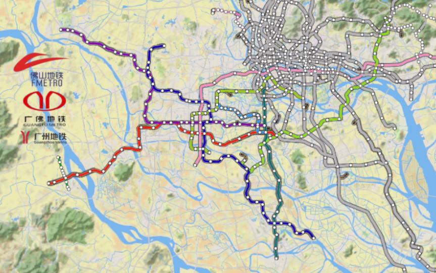 【佛山地铁】我还原了佛山地铁二期规划(修订版)哔哩哔哩bilibili