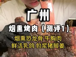 Download Video: 美式巨无霸烟熏恐龙骨，测评广州最火烟熏烤肉！