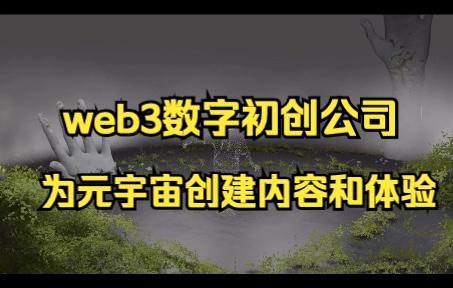 Web3数字初创公司Yoom为元宇宙和Web3创建逼真的数字内容和体验.哔哩哔哩bilibili