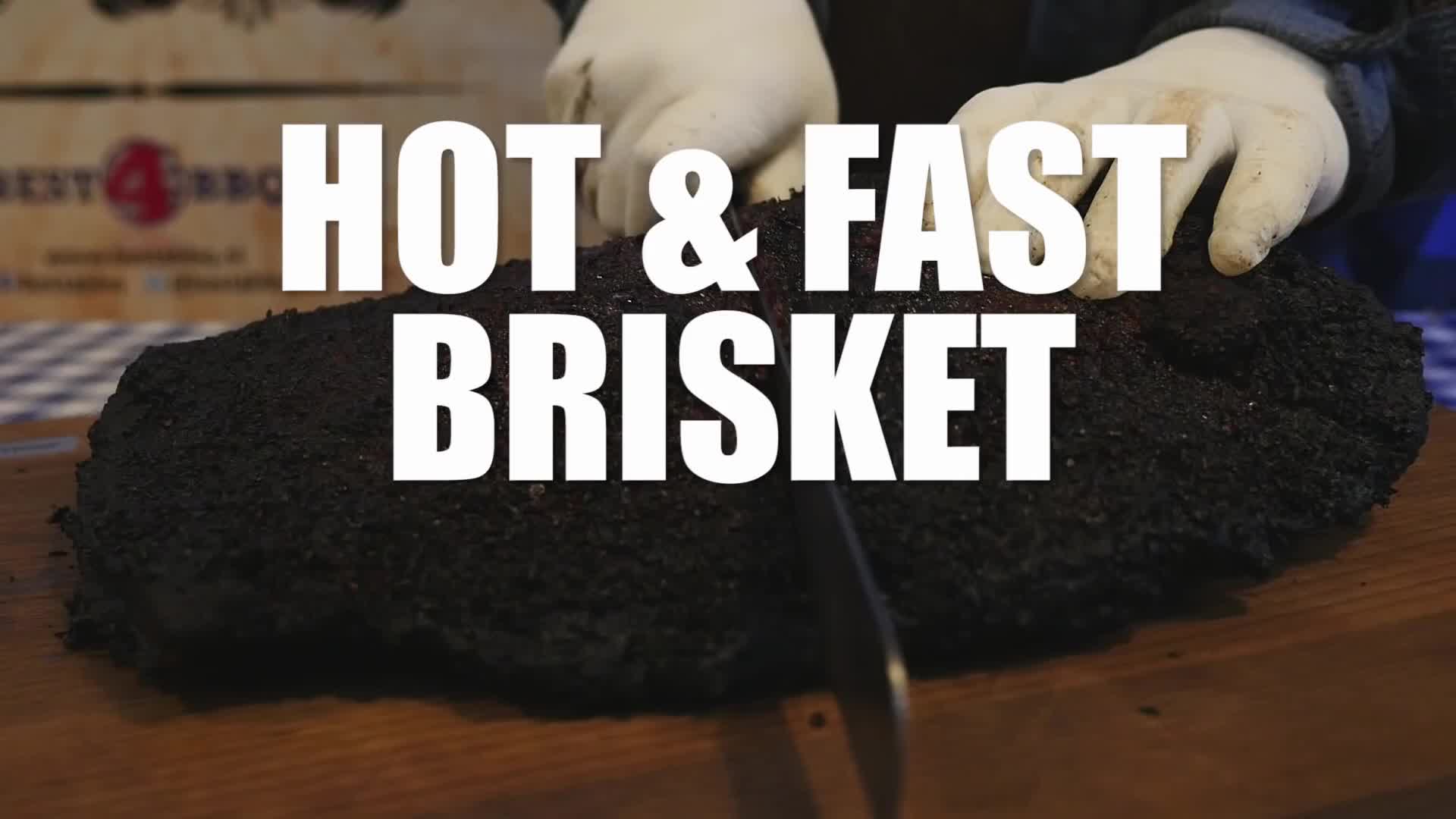 【肉食动物】HOT & FAST BRISKET  How To smoke a brisket in 6 hours哔哩哔哩bilibili