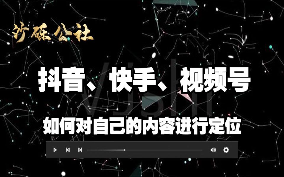 视频号、抖音、快手、西瓜视频 如何对自己内容去进行长期规划 如何去定位自己的内容哔哩哔哩bilibili