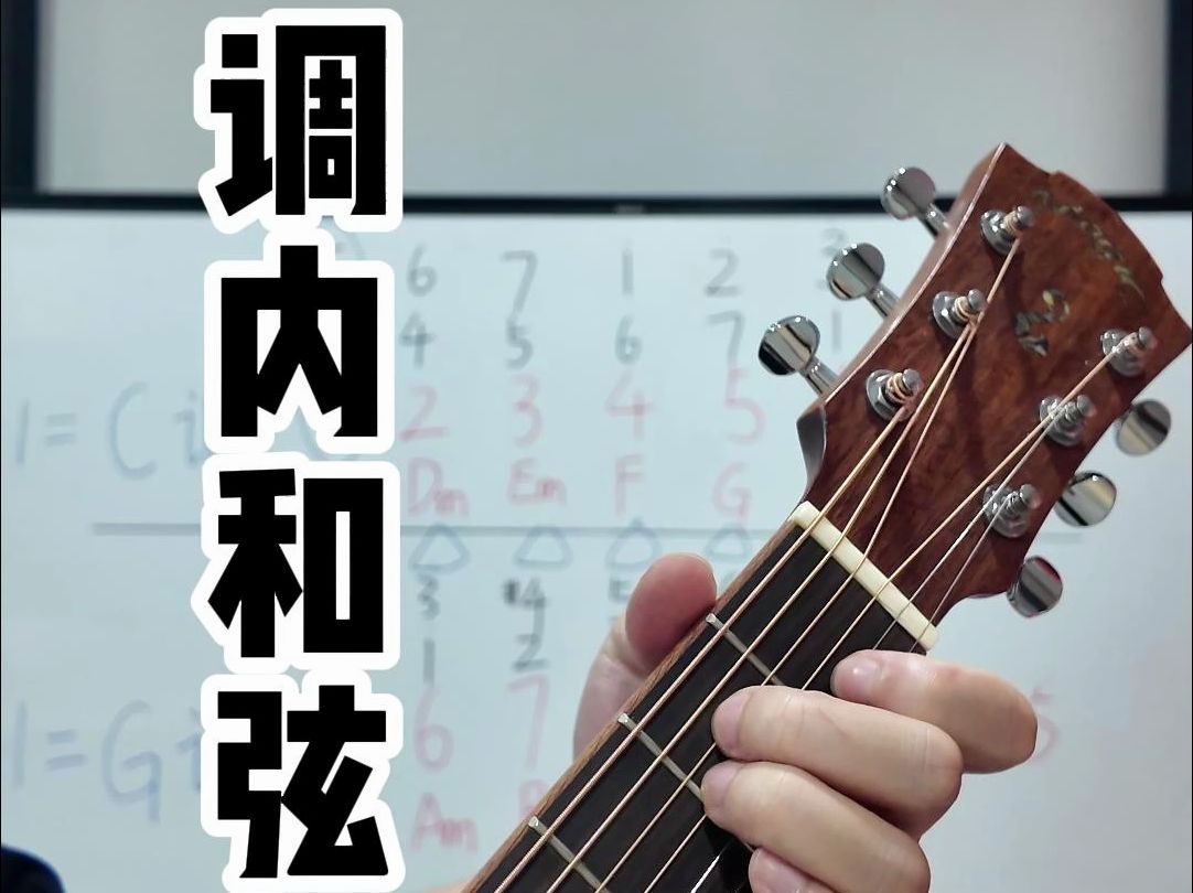 吉他必学知识大全05——吉他第一步练什么?锁定调内和弦!