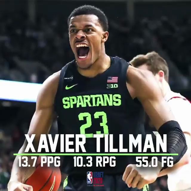 密歇根州立前锋xavier tillman sr大三集锦