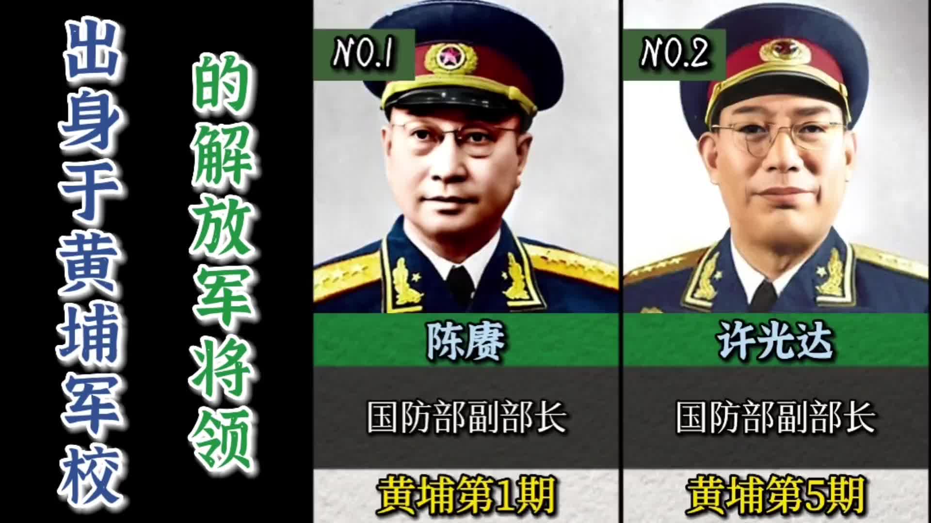 1955年授衔时出身于黄埔军校的解放军将领他们都是谁?