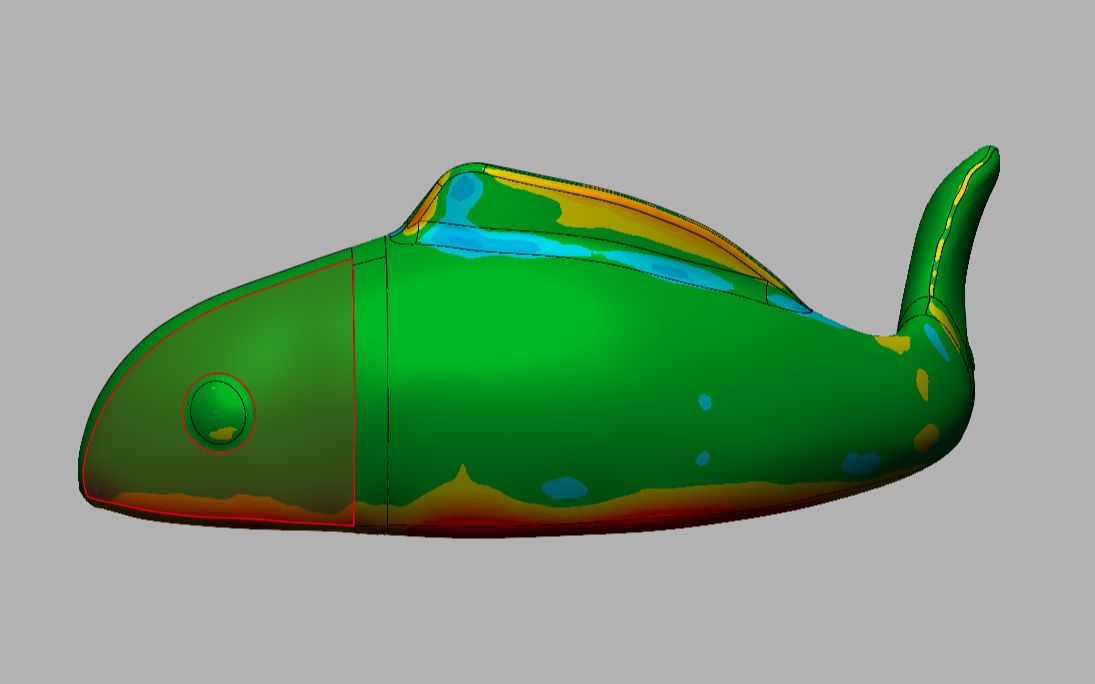 geomagicdesignx逆向建模设计小鱼