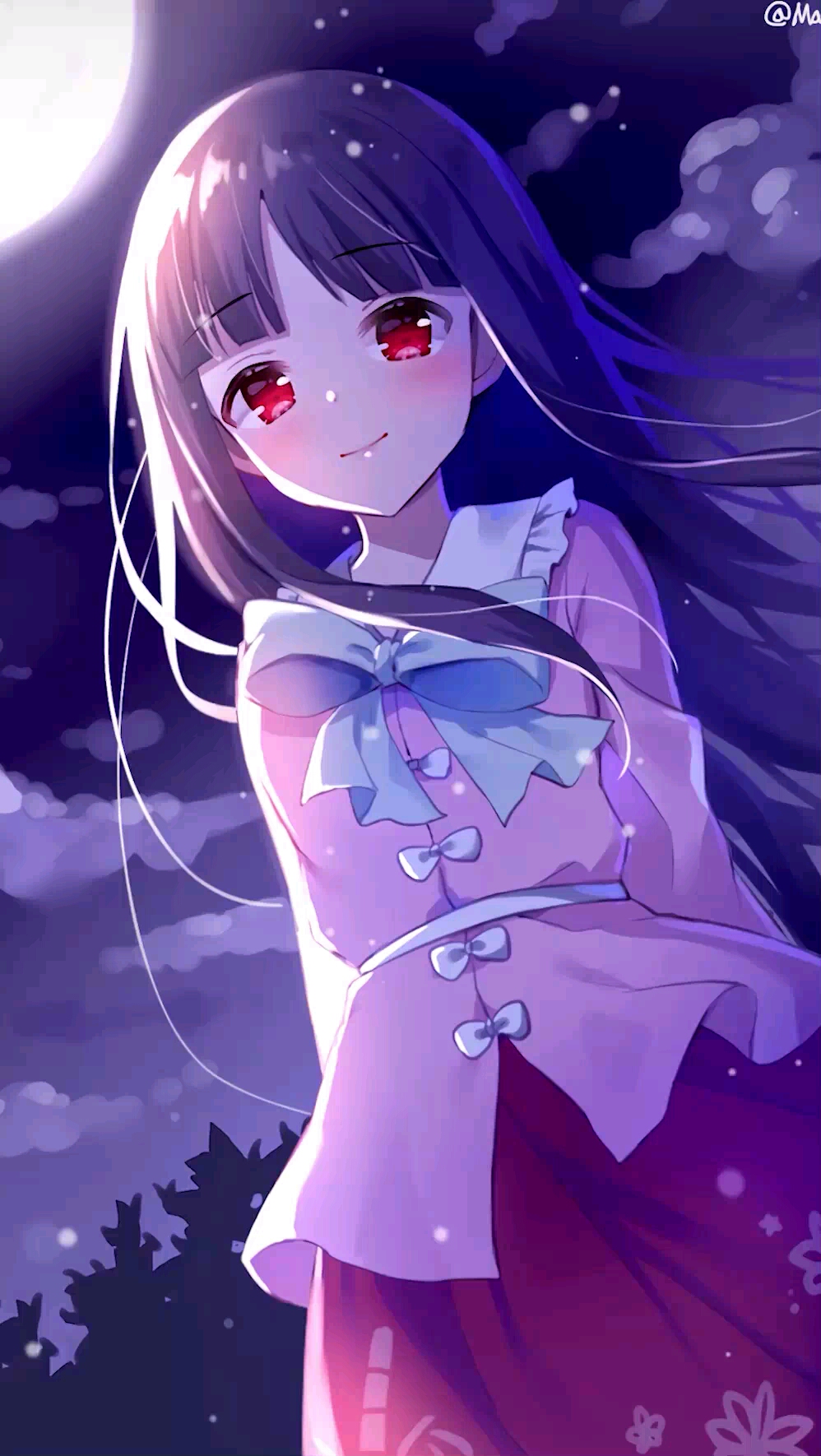 【动态壁纸】蓬莱山辉夜#我要上热门 #手机壁纸 #你要的我都有#原创