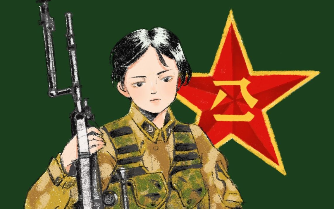 来一个帅气的人民陆军小姐姐