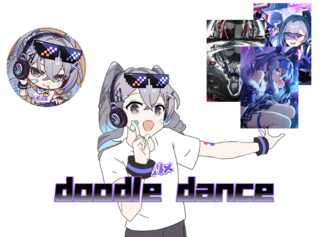 【2.0】银狼大月卡头像doodle dance(修改版手机游戏热门视频