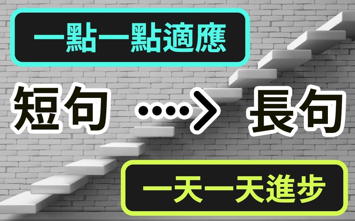 英语长句一点一点适应:从短句到长句练习,一天比一天进步哔哩哔哩bilibili