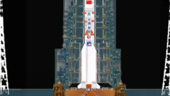 模拟发射：今天下午3：45，搭载两个男生代表加查卫星的长征五号运载火箭与远征二号上面级成功发射，随后远征二号上面级搭载着卫星和火箭分离进入预订轨道，预祝发射成功