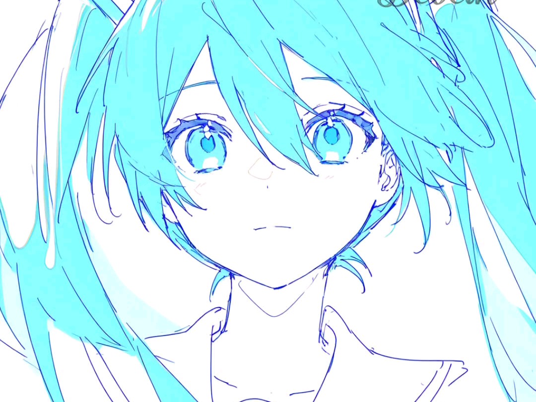 初音 线稿