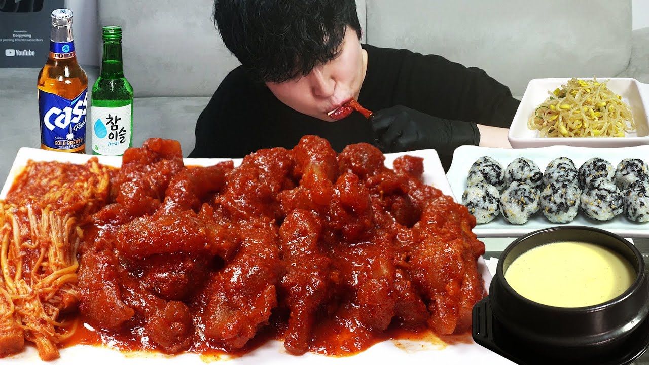 香辣牛筋配啤酒