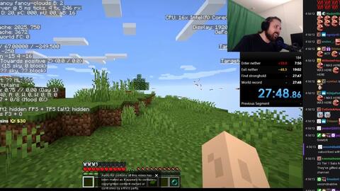 Forsen又再次打败了xqc的minecraft纪录 22 55 哔哩哔哩 Bilibili