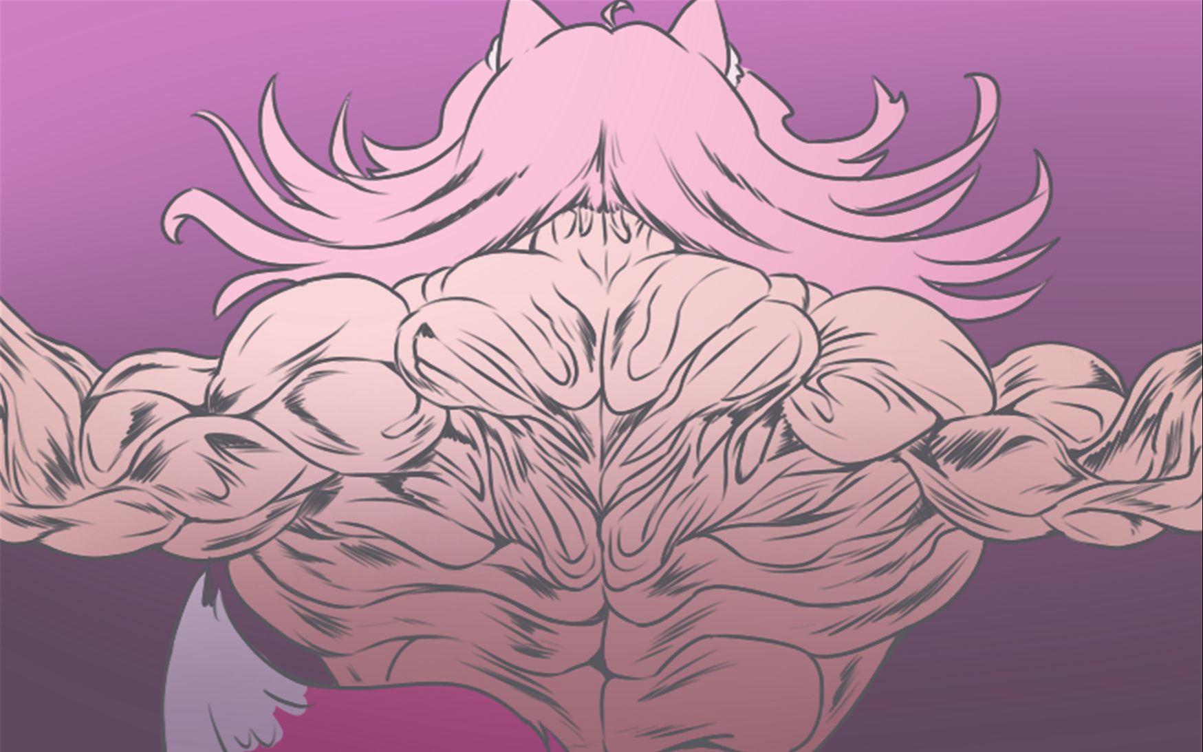 拥有完美鬼背的纸片人vup