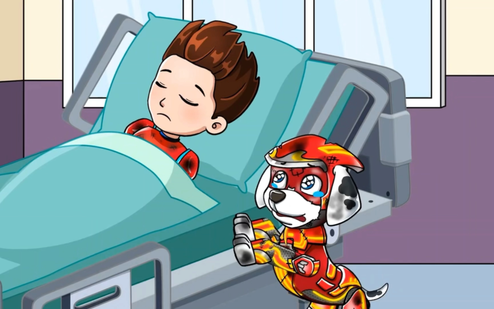 汪汪队动画:莱德生病住院了