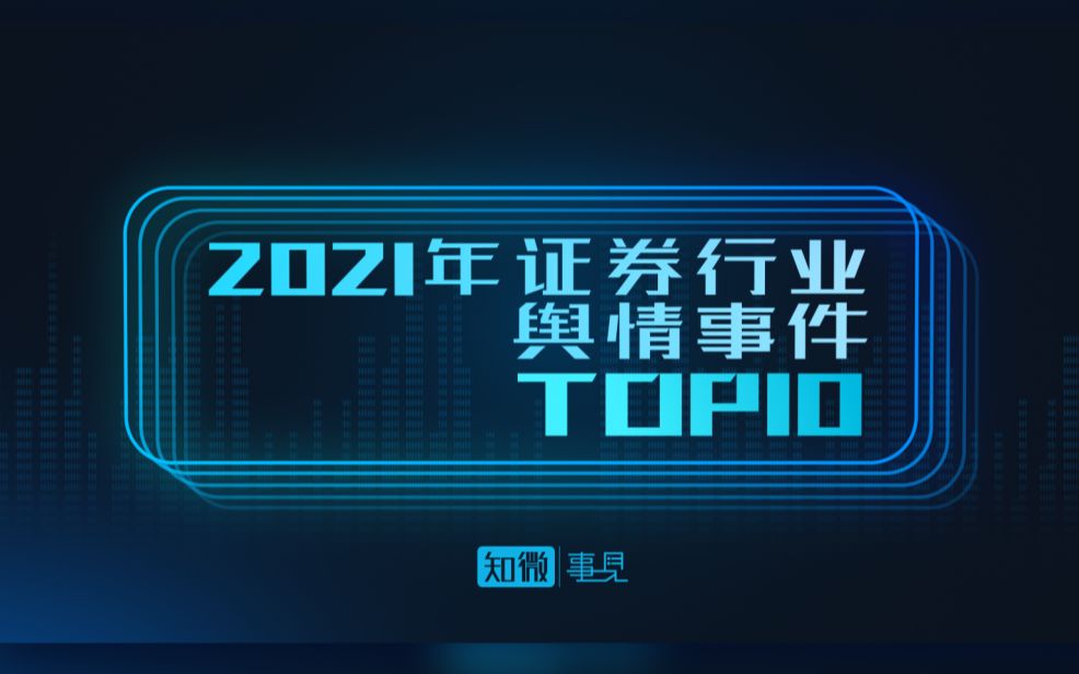 2021年证券行业舆情事件TOP10哔哩哔哩bilibili