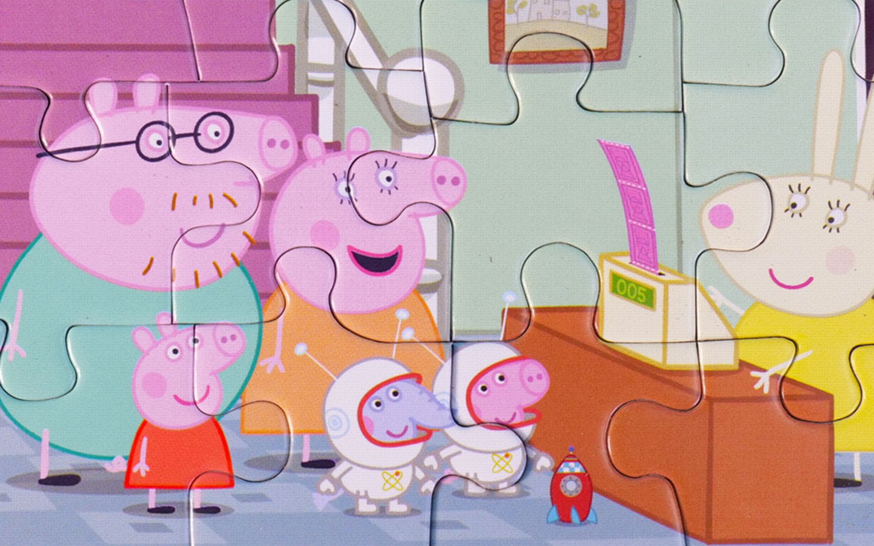 小猪佩奇月球之旅益智拼图玩具