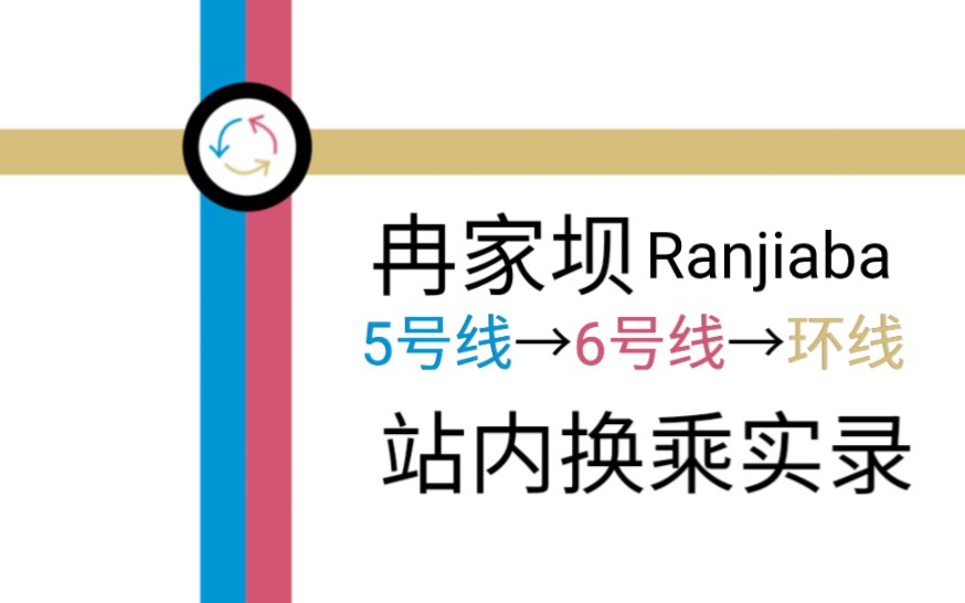 【重庆轨道交通(CRT)】[三线的同台+站厅换乘] 冉家坝站 5号线→6号线→环线 换乘实录.哔哩哔哩bilibili