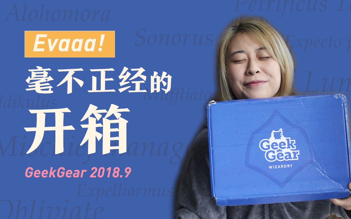 【Evaaa!】 毫不正经的开箱01GeekGear 2018.9月盒子哔哩哔哩bilibili