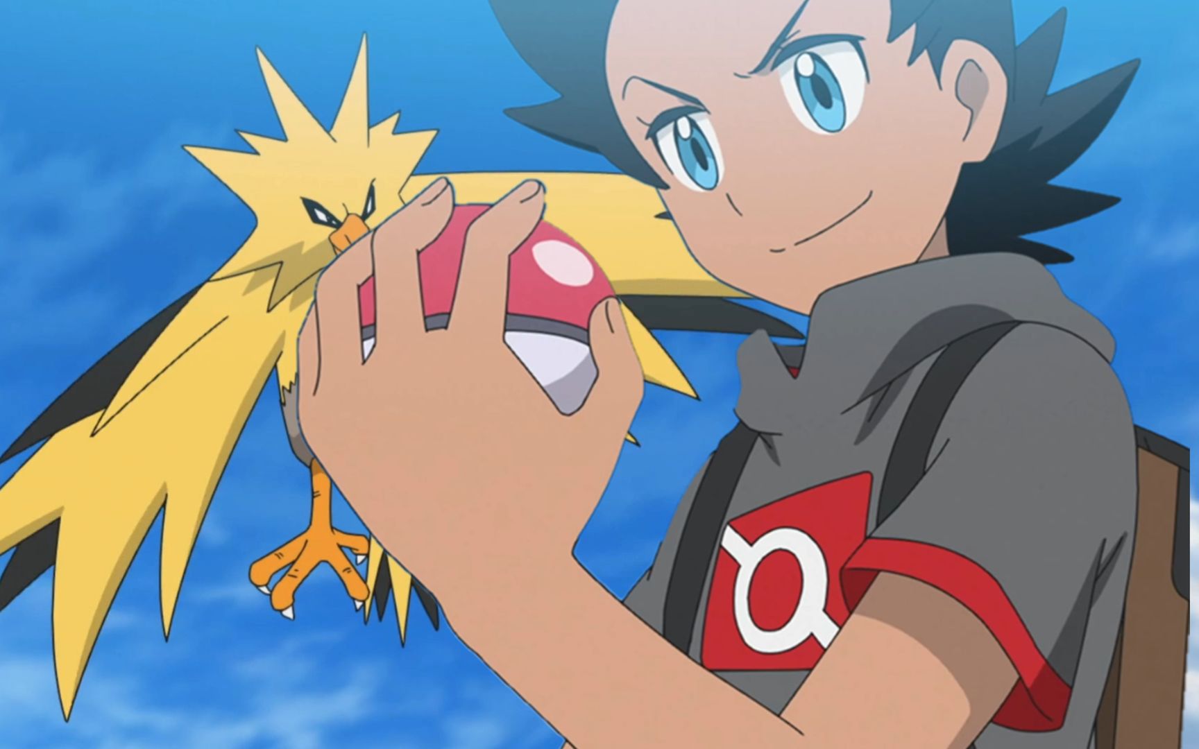 小豪差点抓到闪电鸟,一球超人终于对神兽出手了!